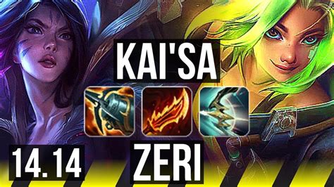 KAI SA Leona Vs ZERI Thresh ADC 10 0 6 69 Winrate Legendary