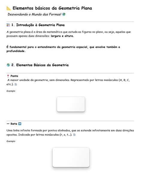 Quais São Os Elementos Fundamentais Da Geometria - Elementos da Geometria Plana Explicados | PDF | Linha (Geometria ...