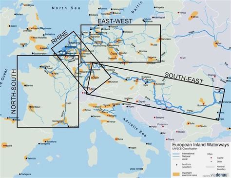 Overview Of European Inland Waterways Download Scientific Diagram