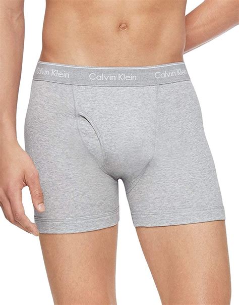 Calvin Klein Men S Cotton Classics Multipack Boxer Briefs Grey Heather