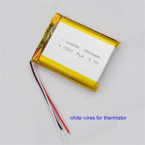 3 7V 2500mAh Li Polymer Lipo Rechargeable Battery JST 3Pin NTC