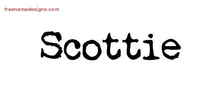 Vintage Writer Name Tattoo Designs Scottie Free - Free Name Designs