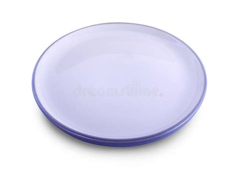 Пустая тарелка изолированной на белом фоне Стоковое Фото - изображение ...