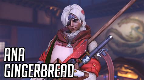 Ana Gingerbread Skin Showcase Overwatch Youtube