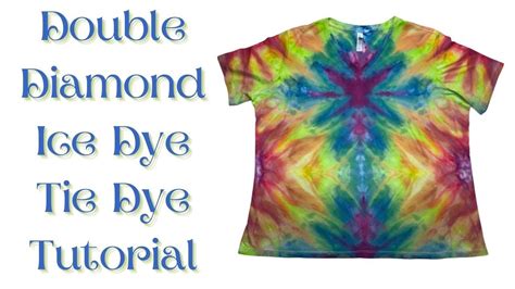 Tie Dye Designs Double Diamond Incline Ice Dye Youtube Tie Dye