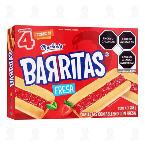 Galletas Marinela Barritas Fresa Gr