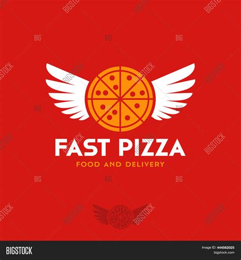 Fast Pizza Logo Vector Photo Free Trial Bigstock