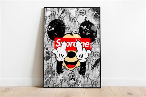 Pop Art Mickey Mouse Art Pictures Murals, High Quality Digital Art ...