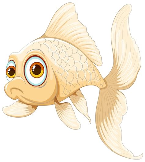 Premium Vector Cartoon Goldfish Swimming Solo