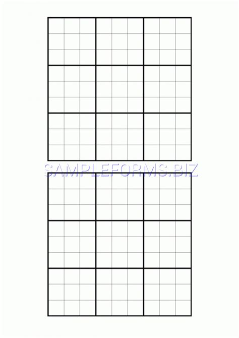 Printable Blank Sudoku Template | Printable Sudoku Free