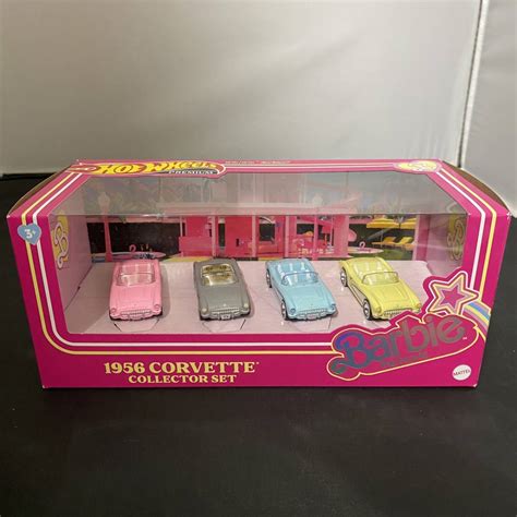 Hot Wheels Corvette Collector Set Barbie The Movie