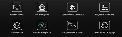 Epomaker Feker Alice Layout Gasket Key Hot Swappable Bluetooth Ghz Type C Wired Wireless