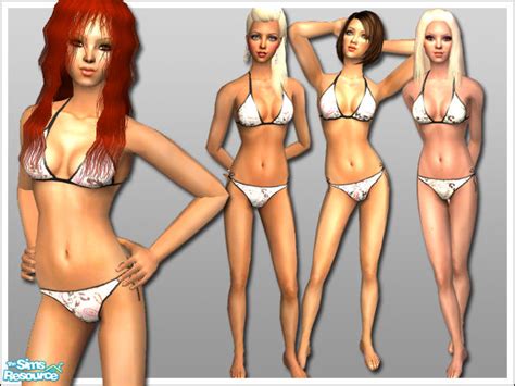 The Sims Resource Af Floral Bikini