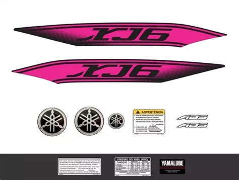 Kit De Adesivo Yamaha Xj Xj N Rosa Fluorescente Xj Pc Fgc