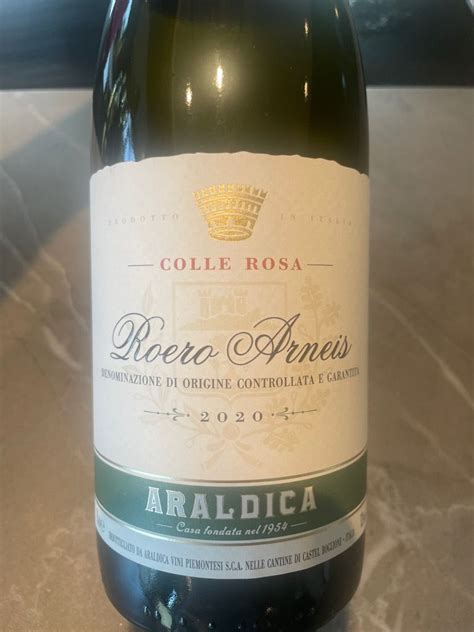 2022 Araldica Roero Arneis Colle Rosa Italy Piedmont Alba Roero