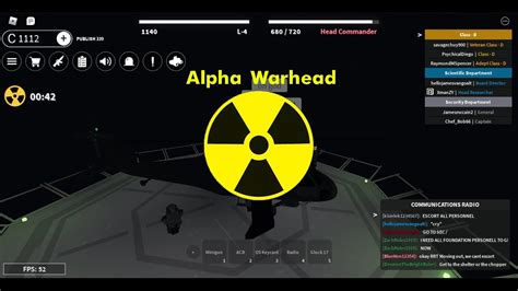 Alpha Warhead And New Update Helicopter Roblox SCP RP YouTube