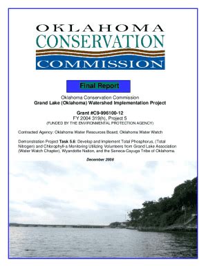 Fillable Online Honey Creek Watershed Implementation Project Final