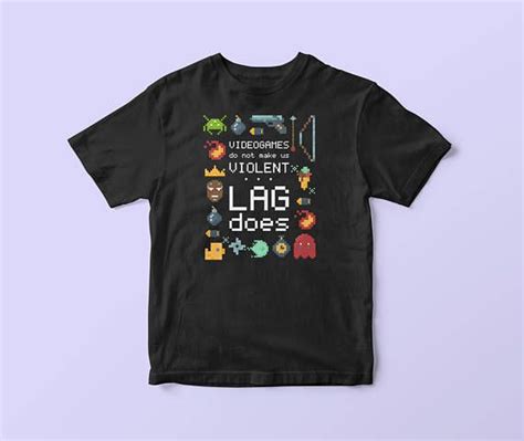 Video Game T Shirt for Men, Black Tee shirt, Videogame Tshirts, Video Game Nerd Gift, Funny Guys ...