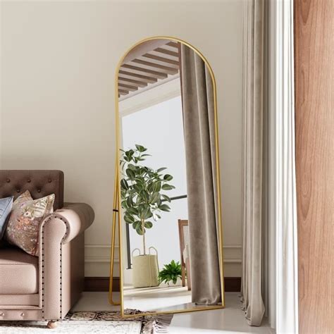 Miroir Sur Pied Arrondi Avec Cadre En M Tal Miroir Sur Pied Hd Grand