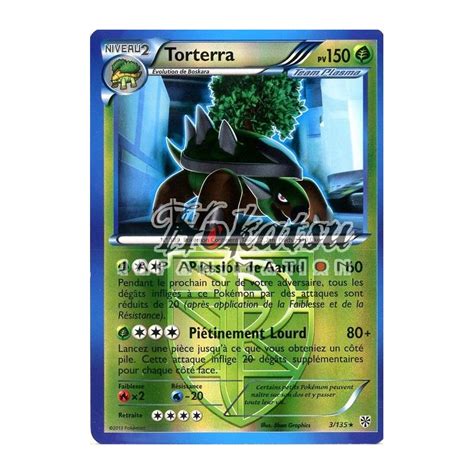 Achat PKM Reverse 003 135 Torterra NB08 Tempête Plasma Pokemon Hokatsu