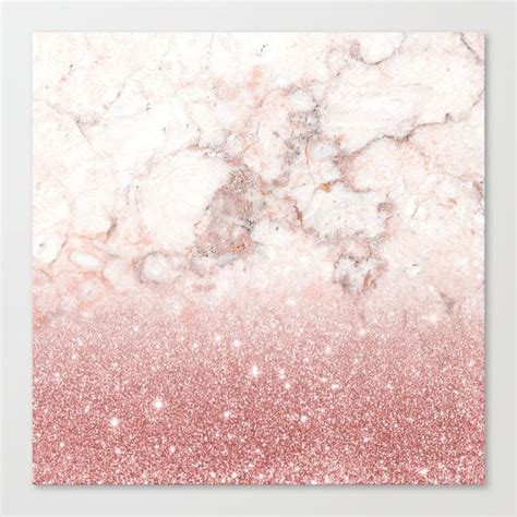 Rose Gold Glitter Marble Wallpaper