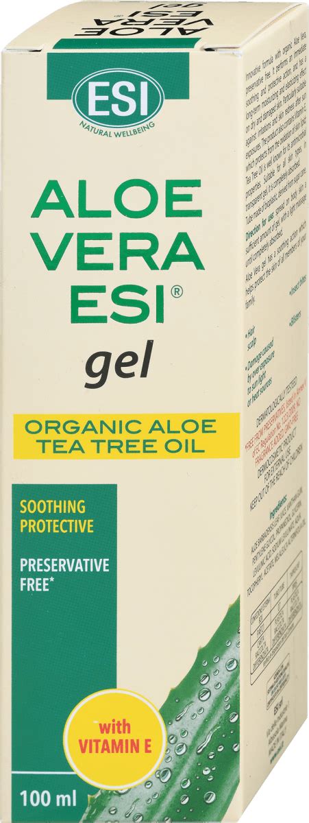 Esi Aloe Vera Gel Za Telo Organska Aloe Vera I Ulje čajevca 100 Ml Povoljna Online Kupovina