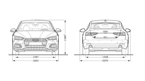 Audi A5 Sportback Dimensions Audi A5 Sportback 2019 Audi Models