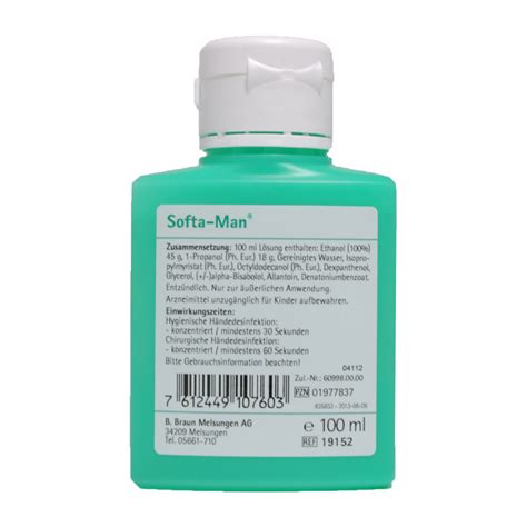 B Braun Händedesinfektion Softa Man pflegend 100ml