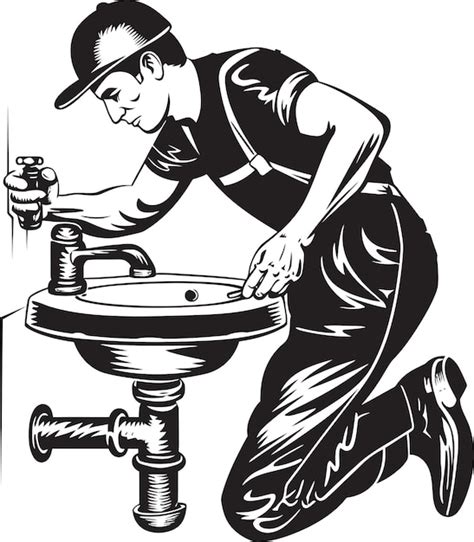 Fix It Force Innovative Plumbing Repair Logo Symbol Tap Technician ...