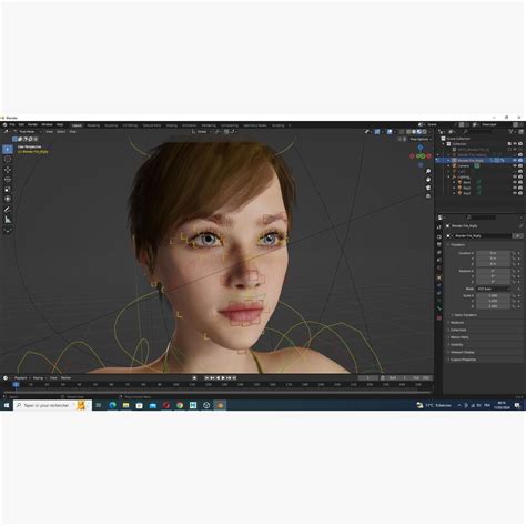 Realistic Cute Girl in Green Bikini 3D模型 下载 Character on 3DModels org