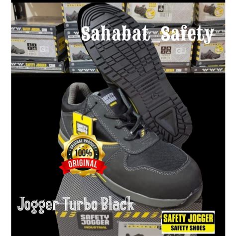 Jual Sepatu Safety JOGGER TURBO BLACK S3 SRC HRO Shopee Indonesia