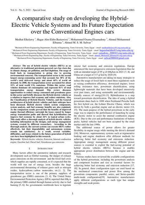 Pdf A Comparative Study On Developing The Hybrid Electric Vehicle