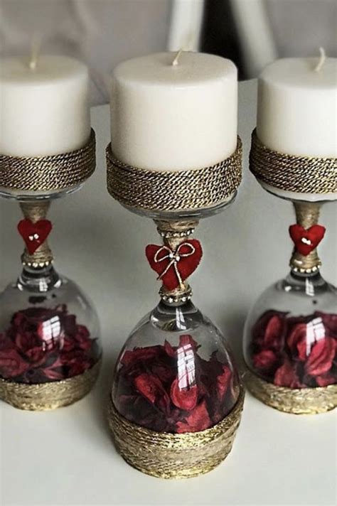 Pin By Patrocinio Vega On Decoraci N Con Velas Y Troncos Glass Crafts