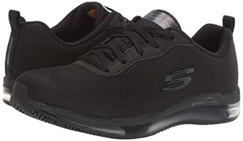 Skechers Womens Skech Air Health Care Professional Shoe Black 8 M Us