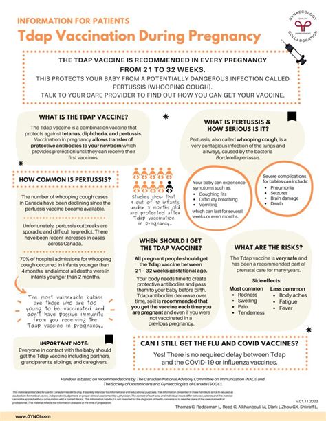 Tdap Vaccination During Pregnancy (PDF Download)