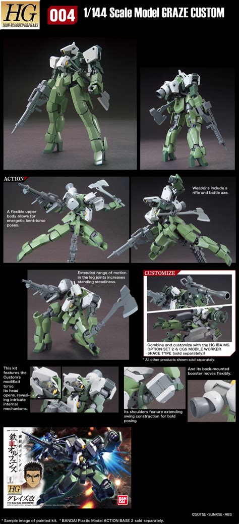 MOBILE SUIT GUNDAM IRON BLOODED ORPHANS HG 1 144 GRAZE CUSTOM