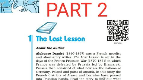 The Last Lesson Class 12 Flamingo Chapter 1 Line By Line Explanation Part 2 Cbse