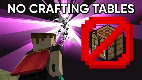 I Beat Minecraft Without Crafting Tables YouTube