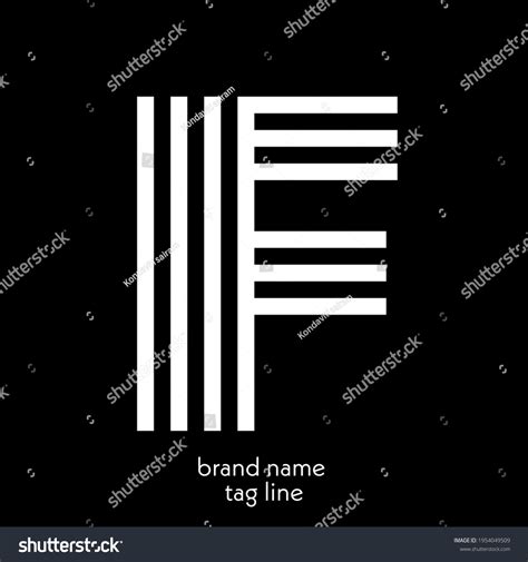 Modern Text Logo Black White Background Stock Illustration 1954049509 ...