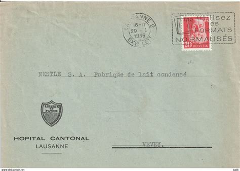 Lettres Documents Suisse Lettre De Service Lausanne