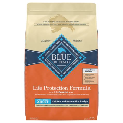 Save on BLUE Large Breed Adult Dry Dog Food Chicken & Brown Rice ...