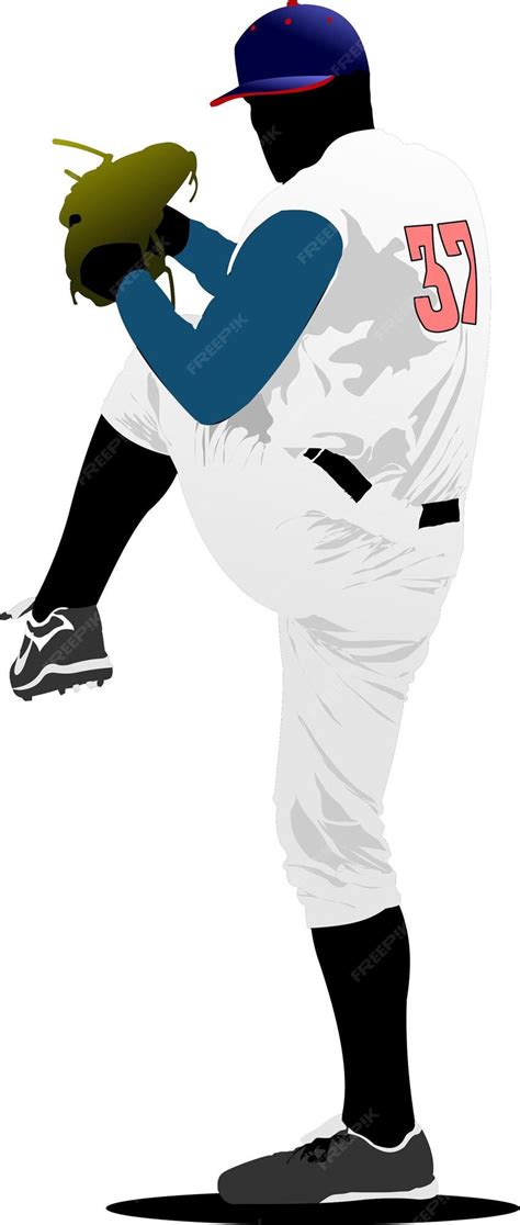 Premium Vector Baseball Player Vector Illustration