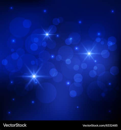 Bokeh deep blue background Royalty Free Vector Image