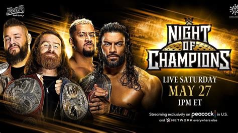 WWE Night of Champions 2023: Full match card, live streaming details ...