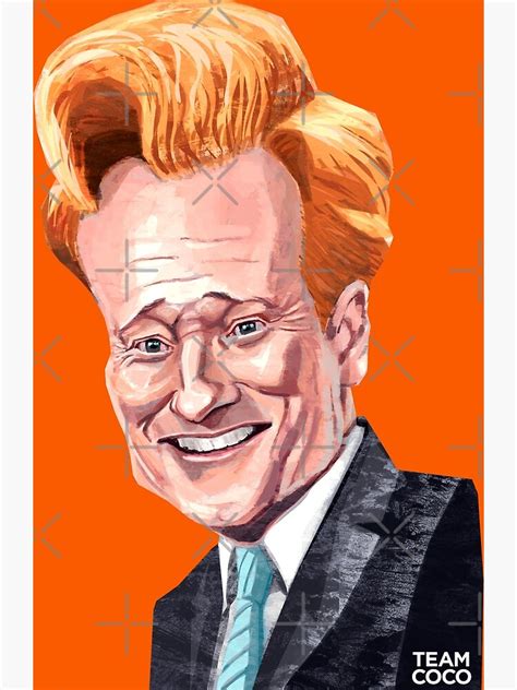 "Conan O'brien" Poster by Ztudio | Redbubble