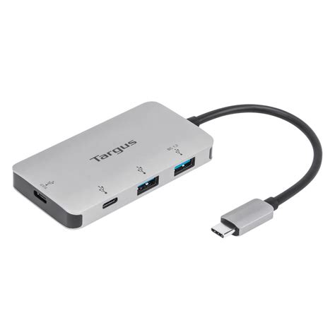 Hub Multi Port USB C Avec 2 Ports USB A Et 2 Ports USB C Et Charge Pass