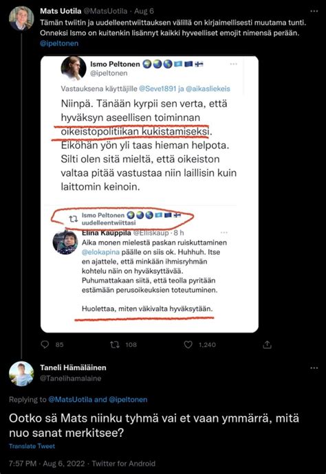 Kasvismafioso On Twitter Matsuotila Tanelihamalaine Edes Pikkasen