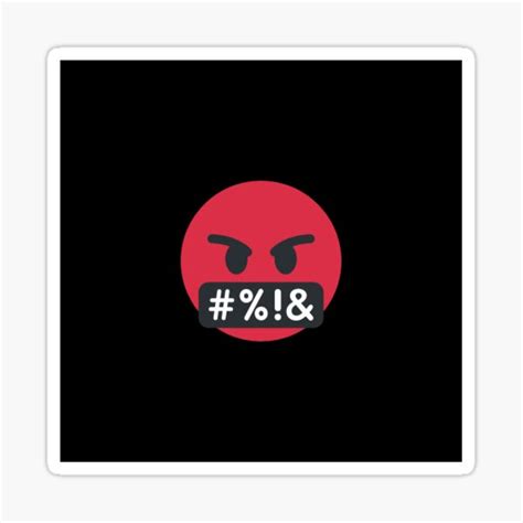 "Angry Emoji" Sticker for Sale by LollyzLashez | Redbubble