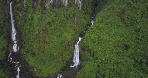 Trafalgar Waterfalls in Dominica, Caribbean Islands 8631318 Stock Video