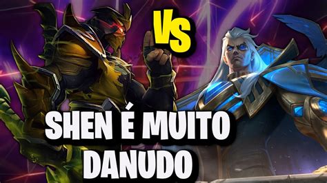 SHEN É MUITO DANUDO SHEN VS SWAIN League of Legends TOP 1 Nasus BR